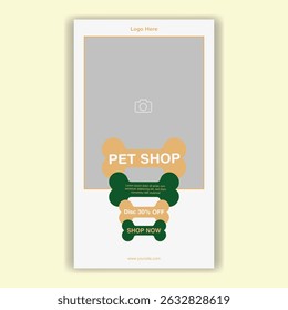 Modelo De Mídia Social Pet Shop, Pet Grooming E Pet Store