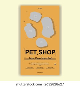 Modelo De Mídia Social Pet Shop, Pet Grooming E Pet Store