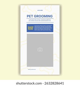 Modelo De Mídia Social Pet Shop, Pet Grooming E Pet Store