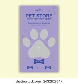 Modelo De Mídia Social Pet Shop, Pet Grooming E Pet Store