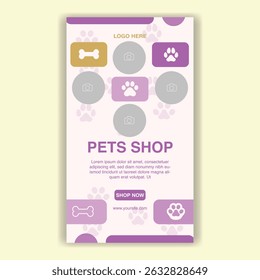 Social Media Template Pet Shop, Pet Grooming And Pet Store