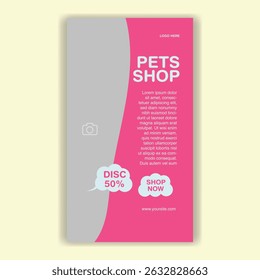 Modelo De Mídia Social Pet Shop, Pet Grooming E Pet Store