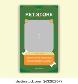 Modelo De Mídia Social Pet Shop, Pet Grooming E Pet Store