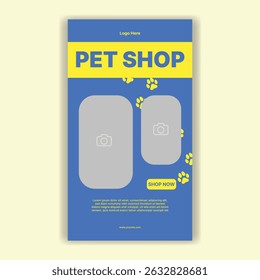 Modelo De Mídia Social Pet Shop, Pet Grooming E Pet Store