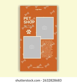Modelo De Mídia Social Pet Shop, Pet Grooming E Pet Store