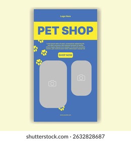 Modelo De Mídia Social Pet Shop, Pet Grooming E Pet Store