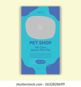 Modelo De Mídia Social Pet Shop, Pet Grooming E Pet Store