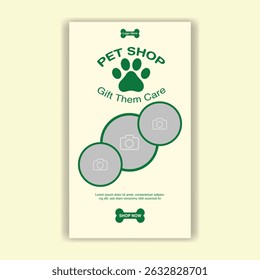 Modelo De Mídia Social Pet Shop, Pet Grooming E Pet Store