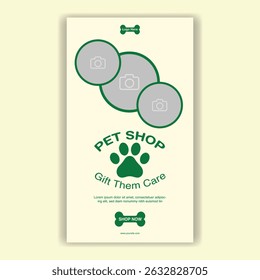 Modelo De Mídia Social Pet Shop, Pet Grooming E Pet Store