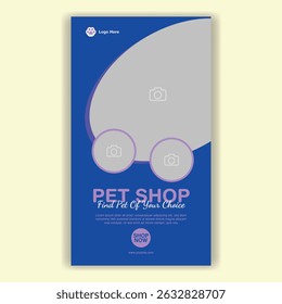 Modelo De Mídia Social Pet Shop, Pet Grooming E Pet Store