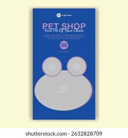 Modelo De Mídia Social Pet Shop, Pet Grooming E Pet Store
