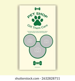 Modelo De Mídia Social Pet Shop, Pet Grooming E Pet Store