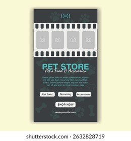 Modelo De Mídia Social Pet Shop, Pet Grooming E Pet Store