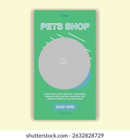 Modelo De Mídia Social Pet Shop, Pet Grooming E Pet Store