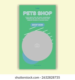 Modelo De Mídia Social Pet Shop, Pet Grooming E Pet Store