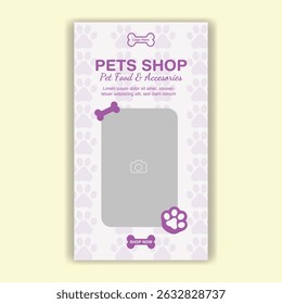 Modelo De Mídia Social Pet Shop, Pet Grooming E Pet Store