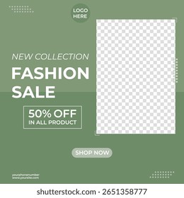 Social Media Template Post For Fashion Sale