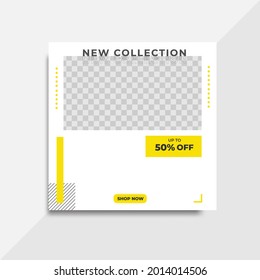 social media template post for product, fashion, promotion, food, and etc.