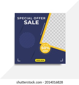 social media template post for product, fashion, promotion, food, and etc.
