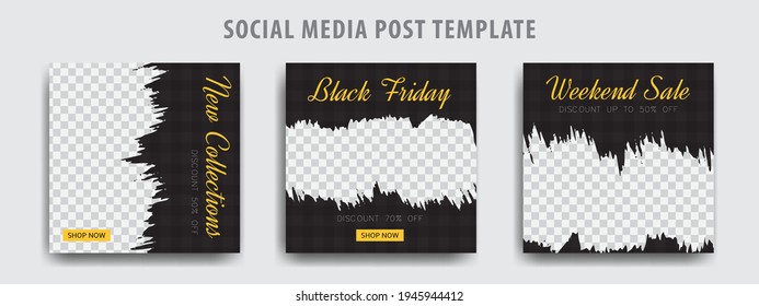 Social media template post for promotion. template post for ads.