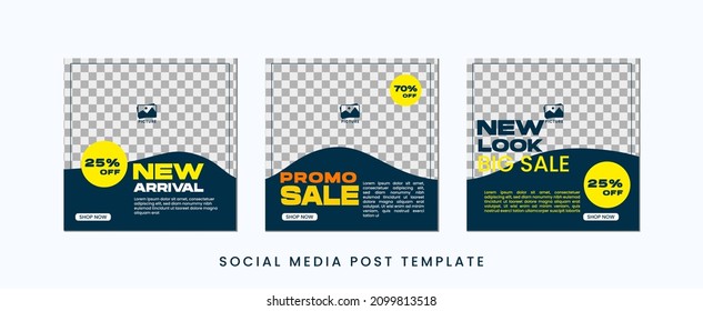 social media template post for promotion. template post for ads.