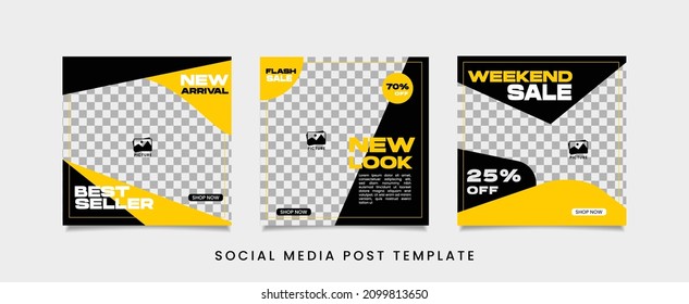 social media template post for promotion. template post for ads.