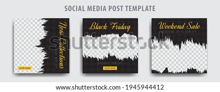 Social media template post for promotion. template post for ads.