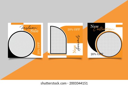 social media template post for your promotion vector illustration eps 10
