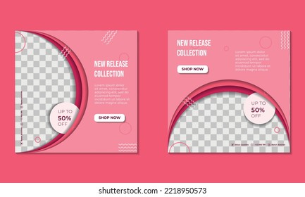 Social media template to promote your beauty and fashion product