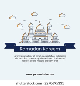 Social media template for Ramadan and Eid Day