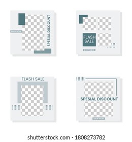 social media template set bundle