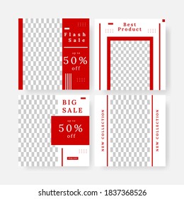 social media template set bundle vector graphic