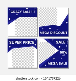social media template set bundle vector graphic
