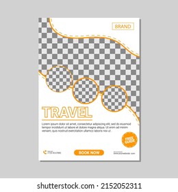 social media template simple and clean travel tour