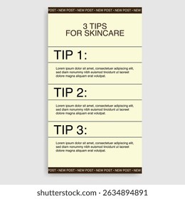 Social Media Template Simple Minimalist for Skin care and beauty treatment , spa salon promotional