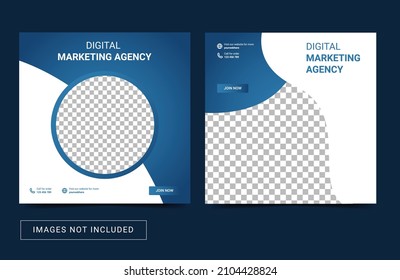 Social media template. Square banner flyer ad promotion. For fashion food culinary marketing business