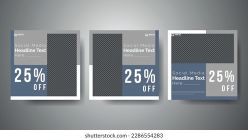 Vorlage für soziale Medien. Trendy bearbeitbare Social Media-Post-Vorlage. Social Media quadratische Banner-Vorlage für Business-Werbung Kostenlos