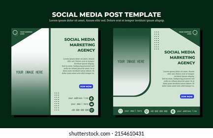 Social media template vector art, illustration and text. Simple and Elegant Design