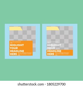 social media template Vector Graphic
orange,  color scheme. Perfect to use for food business and more