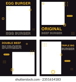 Social media template for your delicious burger