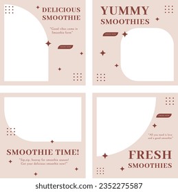 Social media template for your healthy smoothies