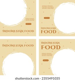 Social media template for your traditional Indonesia Meal promotion