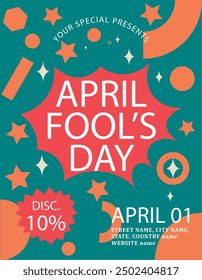 Social media templates for April fool's day. April fool's day party. Flyer, Poster, Brochure, Invitation, Card.