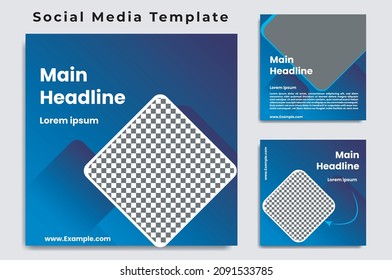 Social media templates with attractive and elegant color variations are suitable for promoting a product or service or others SD14