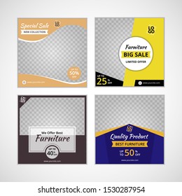 social media templates for furniture sale, template for ad