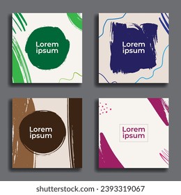 Social media templates. Great for product marketing, online sales, flyers, backgrounds, internet advertising etc. Vector. Editable