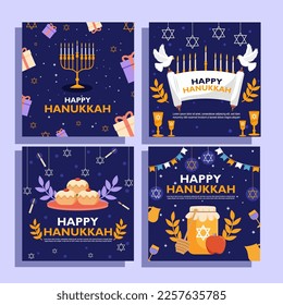 Social Media Templates Hanukkah Festivity