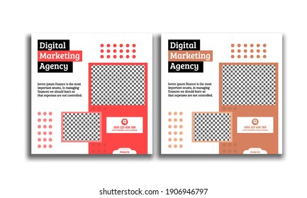 Social media templates with the latest styles