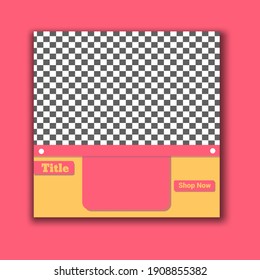 social media templates with a person's concept