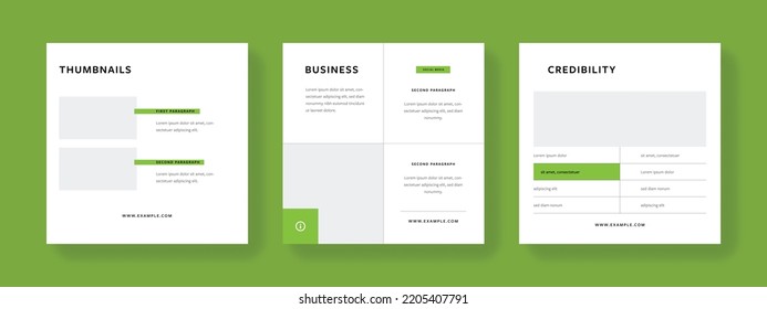 Plantillas de medios sociales, banners web cuadrados para empresas, diseños editables de marca, objetos vectoriales de presentación elegantes y mínimos, paquete gráfico corporativo, fondos universales para publicaciones móviles
